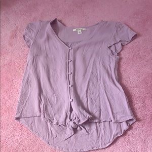 This is a purple tee